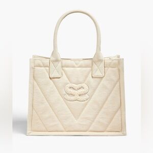 Sandro Cream Tote Bag